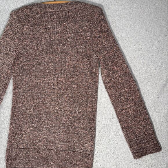 Bke Long Cardigan Sweater Women’s Size L Rust Brown Professor Academia Teacher - Picture 13 of 14